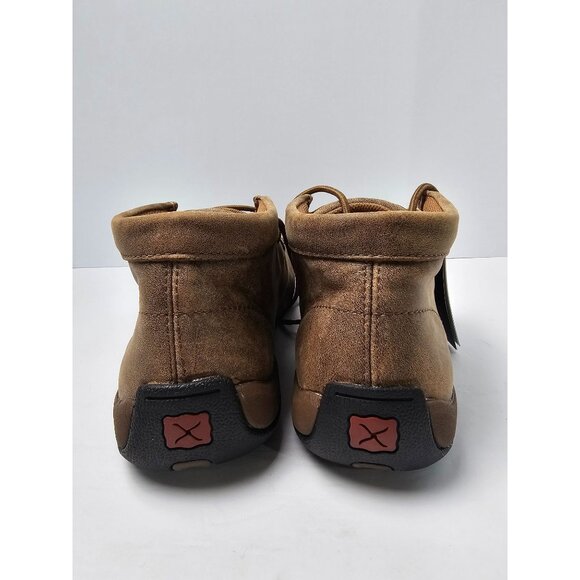 Twisted X Mens Driving Mocs D Toe Brown Suede Leather Size 10.5 - Picture 3 of 6